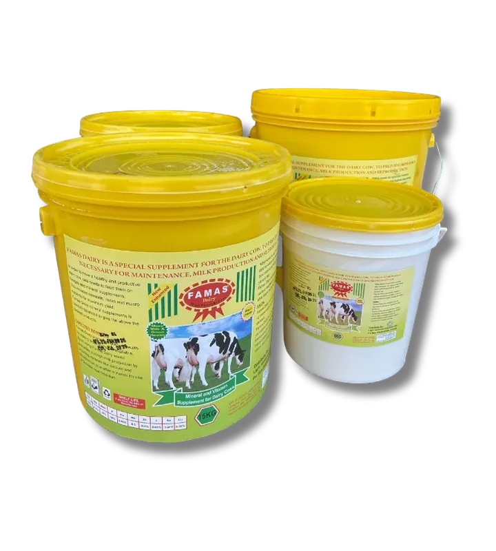 FAMAS Dairy buckets in yellow, in several sizes